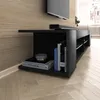Nízká TV deska Selsey MITCHELL černý mat/černý vysoký lesk Náhled obrázku produktu 2