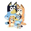 Bluey Family stand en carton 117x96 cm Voir les images du produit 1