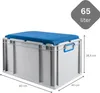 Eurobox NextGen Seat Box Blau | HxBxT 36,5x40x60cm | 65 Produktbild-Vorschau 2