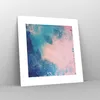 Poster - Poster ohne Rahmen - Abstraktion Rosa Blau - 30x30 Produktbild-Vorschau 7