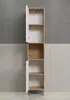 Touch Hochschrank Bad wandhängend Eiche Nachbildung, weiß Produktbild-Vorschau 13