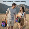 Karaoke přístroj, přenosný, Bluetooth 5.3, 2 bezdrátové Náhled obrázku produktu 3