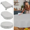 Tischdecke 140x220cm Oval Hellgrau DanceDirty abwaschbar Produktbild-Vorschau 6