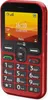 A red Doro Leva L10 mobile phone is shown from the front against a white background. Produktbild-Vorschau