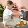 MUDDY BUDDY® Sandkasten „Cozy House“ warmgrau - puderrosa Produktbild-Vorschau 2