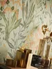 Newroom Vliestapete Novira Grün Blumen, Wohnbeispiel Produktbild-Vorschau