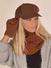 styleBREAKER Uni gebreide sjaal met lus, ruitpatroon, Productafbeelding-voorbeeld 3