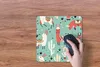 MuchoWow® Mauspad Mousepad Lama - Muster - Kaktus 30x30 cm Produktbild-Vorschau 3