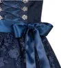 Dirndl midi Gloria in Blau von Nübler Größe 42 Produktbild-Vorschau 4