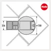 Hailo Rondo 2 plus. Collecteur de déchets, gris clair.  - Voir les images du produit 11