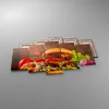 Bild auf Leinwand - Leinwandbild - Hamburger Sandwich - Produktbild-Vorschau 2