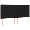 vidaXL Boxspringbett mit Matratze Schwarz 200x200 cm Stoff Produktbild-Vorschau 7