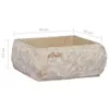 vidaXL Lavabo crema 30x30x13 cm marmo Anteprima dell’immagine prodotto 9