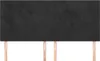 vidaXL Kopfteil Schwarz 200 x 5 x 118/128 cm Samt Produktbild-Vorschau 3
