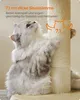 A cat is scratching a sisal-covered post on a cat tree. Produktbild-Vorschau