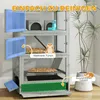 PawHut Hamsterkäfig aus Holz 4 Etagen Zwerghamster 65 x 45 Produktbild-Vorschau 5