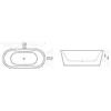 doporro Freistehende Design-Badewanne Vicenza602 Produktbild-Vorschau 2
