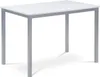 A white and gray dining table is shown against a white background. Náhled obrázku produktu