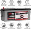 Langzeit AGM Batterie 12V 150AH Solarbatterie Akku Boot Produktbild-Vorschau 2