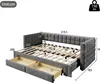 MODFU Daybett, Ausziehbett  90x200cm Schlafsofa Jugendbett Produktbild-Vorschau 7
