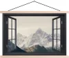 MuchoWow® Textilposter Aussicht - Berg - Schnee 120x80 cm Produktbild-Vorschau 1