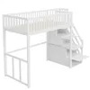 Hochbett,Kinderbett(Weiss)Holzbett,mit Produktbild-Vorschau 10
