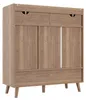Flieks dressoir met schoenenkast, 3 deuren, 2 lades, Productafbeelding-voorbeeld 8
