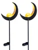 2er Set LED Solarlampen, Steckleuchte, Glas, bronze, H 90 Produktbild-Vorschau 2