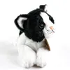 Katze schwarz weiß 22 cm liegend Kuscheltier Produktbild-Vorschau 2
