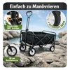 BigDean Bollerwagen faltbar 105L, bis 100 kg belastbar – Produktbild-Vorschau 6