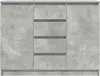 vidaXL Sideboard mit Schubladen Betongrau 100,5x35x76 cm Produktbild-Vorschau 6