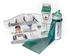A collection of TheraBand exercise products, including resistance bands, a storage bag, and instructional booklets, arranged on a white background. Produktbild-Vorschau