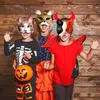 DIY Katzenmasken zum Bemalen, 10 Stück weiße Papiermasken Produktbild-Vorschau 5