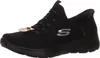 A black Skechers sneaker shown from the side against a white background. Voir les images du produit