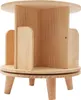 Drehbares Bücherregal 4 Fächer   holz Bücherschrank Produktbild-Vorschau 1