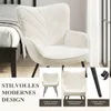 COLAMY: Silla moderna con estampado de hojas. Diseño Vista previa de la imagen del producto 5