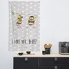 Mr. & Mrs. Panda Wandbild Bienen Paar - Grau Pastell - Produktbild-Vorschau 3