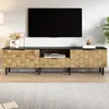 Merax TV-Lowboard mit 2 Türen in Mosaik-Design,  TV-Schrank Produktbild-Vorschau 6