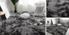 A collage of images showing a shaggy rug in a room setting, with close-ups of the rug's texture. Náhled obrázku produktu
