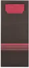 PAPSTAR Servietten-Tasche "Stripes" schwarz / bordeaux Produktbild-Vorschau 7