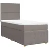 Boxspringbett mit Matratze Taupe 80x200 cm Stoff Produktbild-Vorschau 1