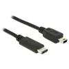 DELOCK USB Kabel C -> Mini-B St/St 0.50m schwarz Anteprima dell’immagine prodotto 2