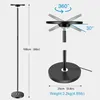 Diagrams showing the dimensions and adjustability of a floor lamp. Produktbild-Vorschau