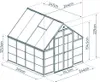 Palram - Szklarnia aluminiowa Canopia Balance 88 antracyt Podgląd zdjęcia produktu 7