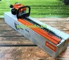 A Stihl hedge trimmer is shown on its packaging box, with a blurred green background suggesting an outdoor setting. Produktbild-Vorschau