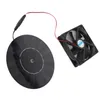 A solar panel and a fan are shown against a white background. Produktbild-Vorschau
