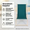 Mucola Strandstuhl klappbar Strandliege Holz Liegestuhl Produktbild-Vorschau 11