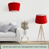 Wogati® Premium Lampenschirm E14/E27 Baumwolle  | Rot / Produktbild-Vorschau 2