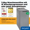 Exquisit Waschmaschine 7,5kg, Toplader, Waschmaschine Produktbild-Vorschau 2