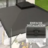 Outsunny Ersatzdach für Pavillon 3x3m Pavillondach mit Produktbild-Vorschau 6